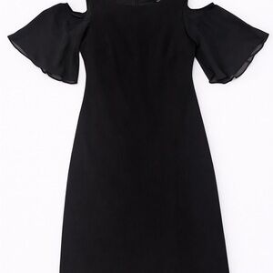 Chic Black Cold Shoulder Mini Dress